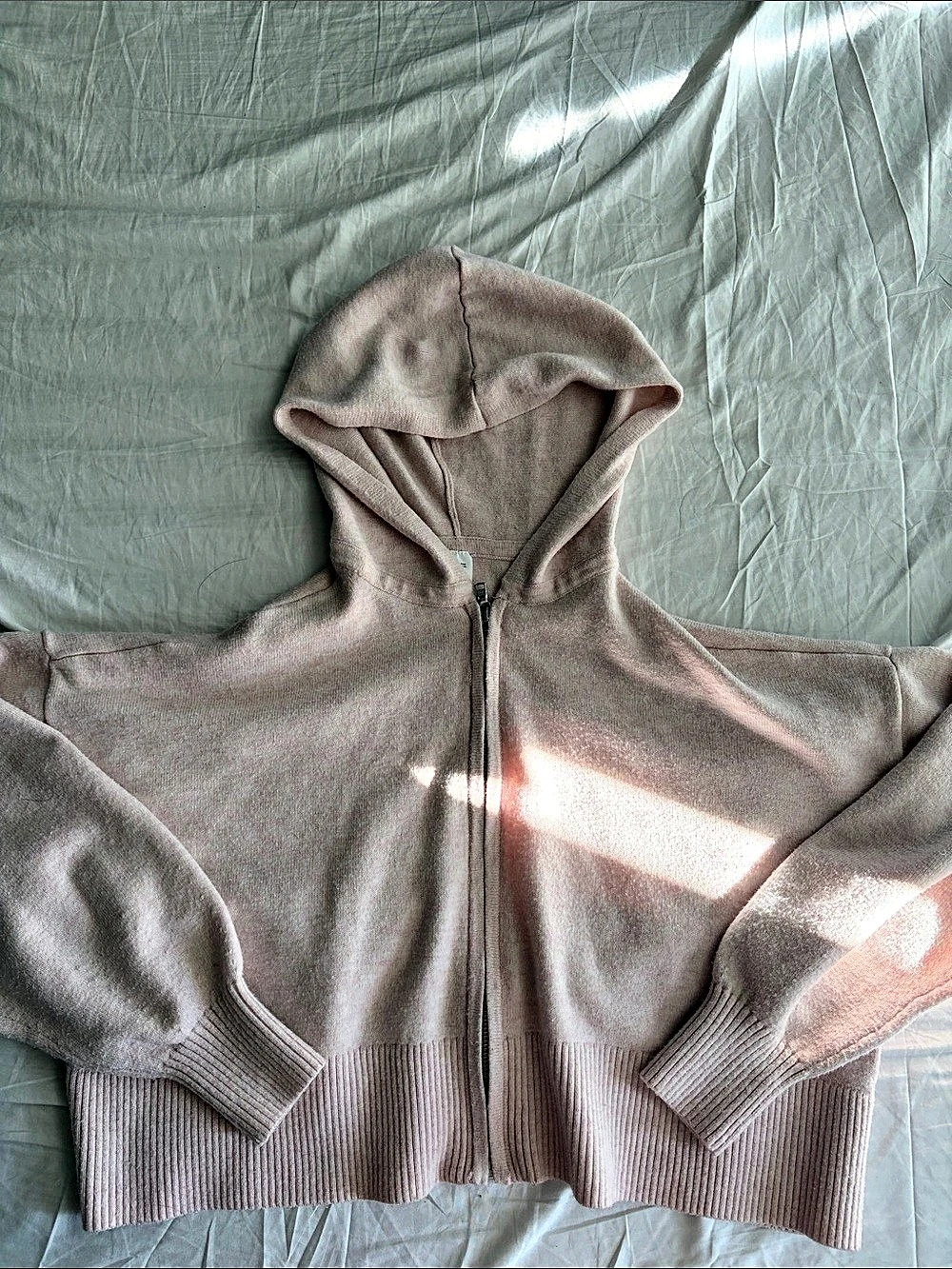 Gilly Hicks Zip-Up Sweater Hoodie Pink Size Small